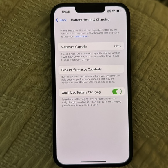 iPhone 13 128gb (Midnight Blue) Excellent Condition (88% Battery Health) - Picture 5 of 5